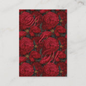 Boho Custom Carnation Fantasy Beach Wedding Informatiekaartje (Achterkant)