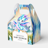 Boho Custom Dragon Baby shower Bedankdoosjes (Voorkant Zijde)