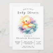 Boho Custom Duck Baby shower Kaart (Voorkant / Achterkant)