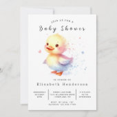 Boho Custom Duck Baby shower Kaart (Voorkant)