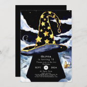 Boho Custom Magic Wizard Verjaardag Kaart (Voorkant / Achterkant)