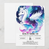 Boho Custom Pony Verjaardag Kaart (Voorkant / Achterkant)