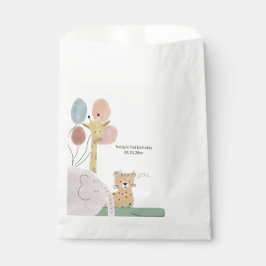 Boho Cute Animal Birthday Party gunst Bedankzakje