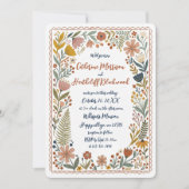Boho Cute Ghosts Wedding Invitation Kaart (Voorkant)