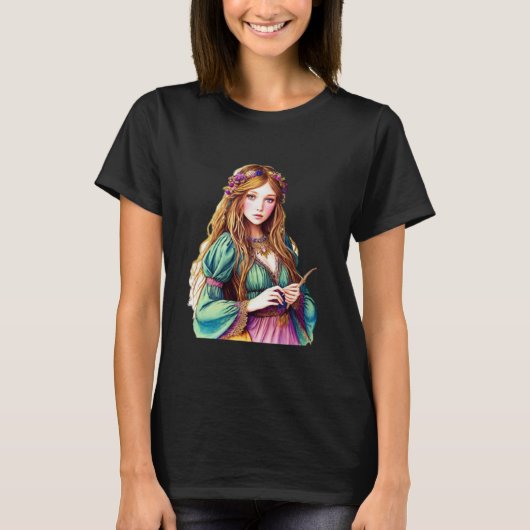 Boho Cute Girl T-shirt (Voorkant)