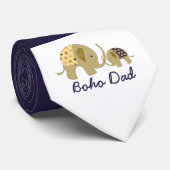 Boho Dad, Gold Elephant Stropdas (Opgerold)