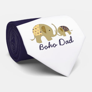 Boho Dad, Gold Elephant Stropdas