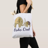 Boho Dad, Gold Elephant Tote Bag (Dichtbij)