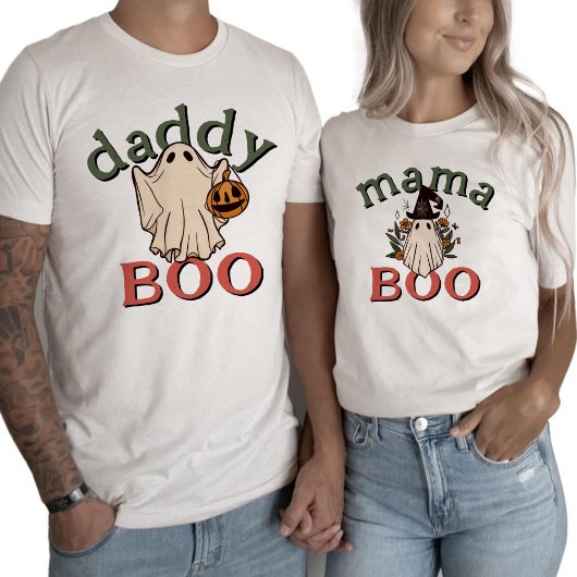 Boho Daddy Boo Schattige Ghost Halloween T-shirt