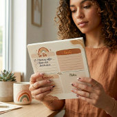 Boho Dagelijkse Planner Notitieblok – Taken, Doele