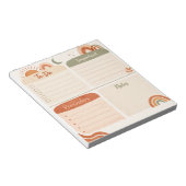 Boho dagelijkse planner notitieblok – Te doen, Bel (Schuin)