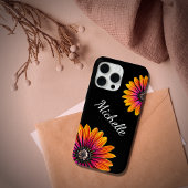 Boho Daisies Botanische Rustiek Zwart Case-Mate iPhone Case