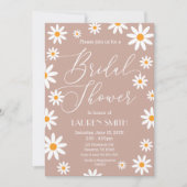 Boho Daisies Bridal Shower party Kaart (Voorkant)