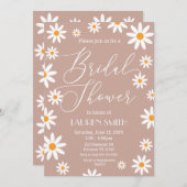 Boho Daisies Bridal Shower party Kaart (Voorkant / Achterkant)