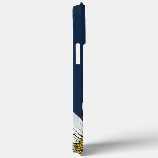 Boho Daisies Gepersonaliseerde Bloemen Navy Blauw Case-Mate iPhone Case (Achterkant / Rechts)