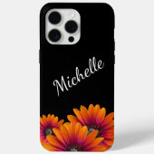 Boho Daisies Kleurrijke Botanische Zwart Case-Mate iPhone Case (Achterkant)