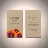 Boho Daisies Moderne Botanische Evenementenplanner Visitekaartje