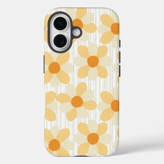 Boho Daisies + regenboogregen Case-Mate iPhone Case (Achterkant)