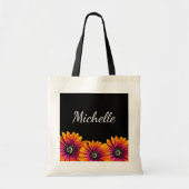 Boho Daisies Rustieke Bloemen Botanisch Wit Tote Bag (Voorkant)