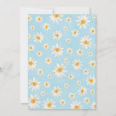 Boho Daisies Waterverf Vrijgezellenfeest Party Kaart (Achterkant)