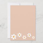 Boho Daisy Baby Meisje Shower Kaart (Achterkant)