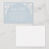 Boho Daisy Baby shower Enclosure Card Informatiekaartje (Voorkant / Achterkant)