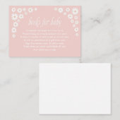 Boho Daisy Baby shower Enclosure Card Informatiekaartje (Voorkant / Achterkant)