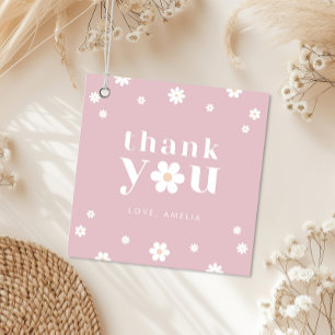 Boho Daisy Bedankt voor je favoriete tag Bedankjes Labels