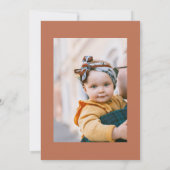 Boho Daisy Birthday Foto-uitnodigingen Kaart (Achterkant)