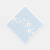 boho Daisy blauw Baby shower Servet (Hoek)