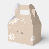 Boho Daisy Bloemen Baby shower Bedankdoosjes (Achterkant)