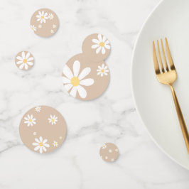 Boho Daisy Bloemen Baby shower Confetti