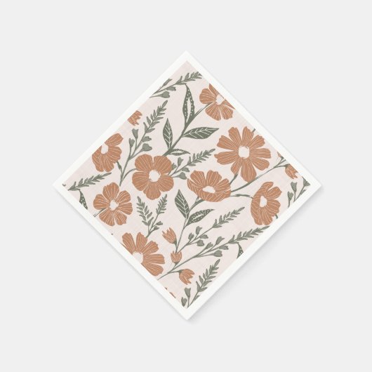 Boho Daisy Bloemen Bloemen Servet (Hoek)