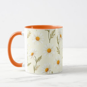 Boho Daisy Bloemen-Minimalistische Lente Bloei Aes Mok