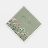 Boho Daisy Bloemensalie Groene Baby in Bloomdouche Servet (Hoek)