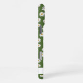 Boho Daisy Bloemmotief Groene Naam iPhone Hoesje (Rechterkant)