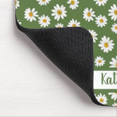 Boho Daisy Bloemmotief Groene Naam Muismat (Hoek)