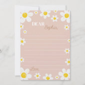 Boho Daisy Bloom Time Capsule Opmerking Bericht Ka Bedankkaart (Voorkant)