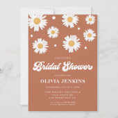 Boho Daisy Bridal Shower Invitations Kaart (Voorkant)