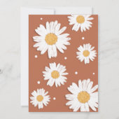 Boho Daisy Bridal Shower Invitations Kaart (Achterkant)