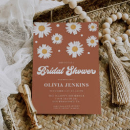 Boho Daisy Bridal Shower Invitations Kaart