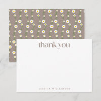 Boho Daisy Chain Floral Taupe Custom Baby shower