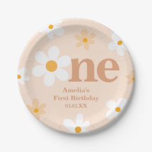 Boho Daisy Een 1e Verjaardag Meisje Feest