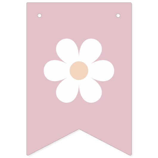 Boho Daisy eerste verjaardag foto banner (Eerste vlag)