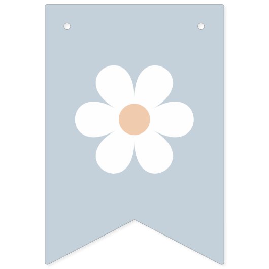 Boho Daisy eerste verjaardag foto banner (Eerste vlag)