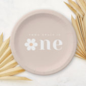 Boho Daisy Eerste Verjaardagspapier Bord