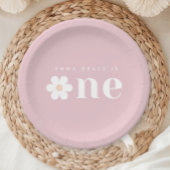 Boho Daisy Eerste Verjaardagspapier Borden Papieren Bordje