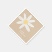 Boho Daisy Floral Napkins Servet (Hoek)
