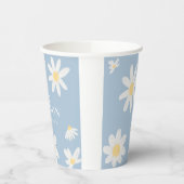 Boho Daisy Floral Wedding Paper Cups Papieren Bekers (Links)
