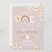 Boho Daisy Flowers is niet zo nederig op de verjaa Kaart (Voorkant)